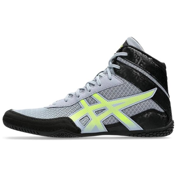 Asics Other - Asics Matcontrol 3 Grey Blue Safety Yellow 081A053-400 Wrestling Shoe Men's 7